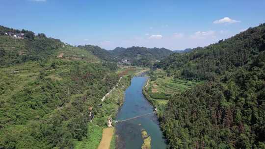 祖国大好河山青山绿水凤凰长潭岗风景区