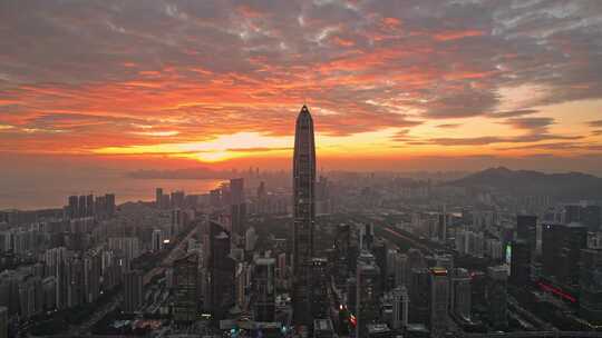 深圳日落晚霞