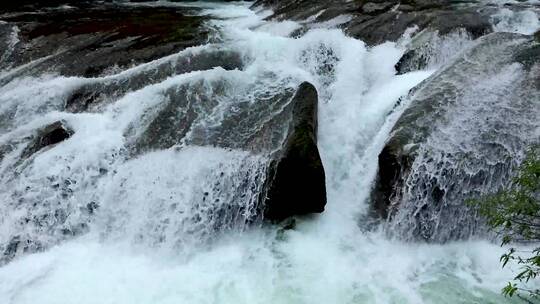 贵州省七孔桥瀑布景色航拍视频素材模板下载