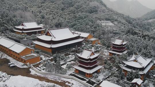 金华山双龙景区 雪景