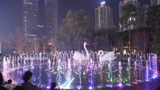 重庆观音桥步行街夜景