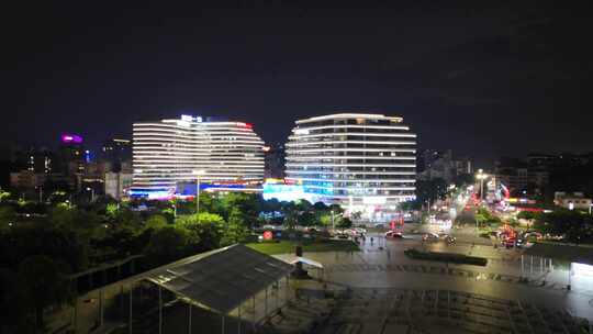 广东肇庆星湖一方商业广场夜景