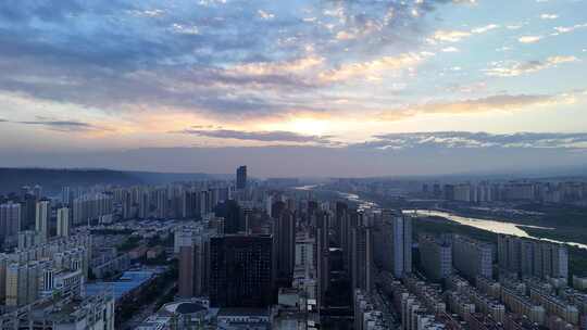 陕西城市建设城市发展航拍