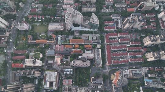 上海徐汇区中山医院俯拍