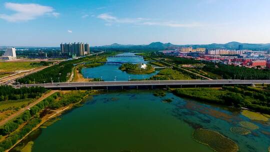 航拍城市美景