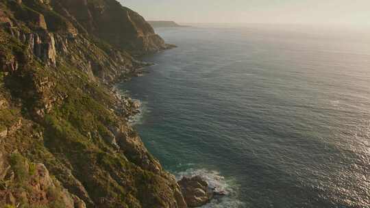 南非，悬崖洋湾，山，海