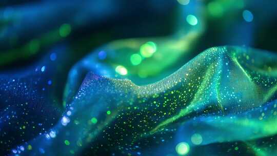 唯美闪光布料流淌光斑动态背景画面