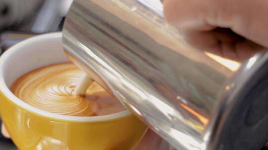 咖啡拉花 制作咖啡视频素材模板下载
