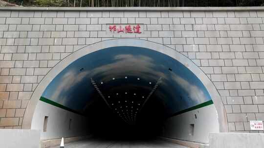 建设中的高速公路隧道