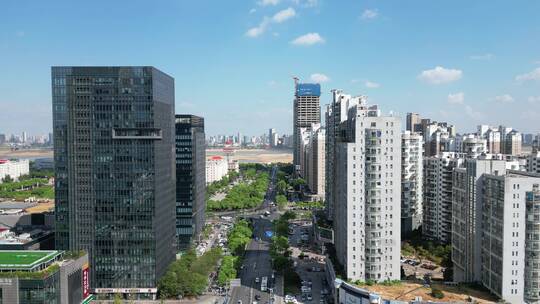 江西南昌城市风光地标建筑航拍