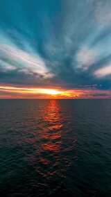 海上日落自然风光高清在线视频素材下载