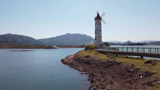 航拍千岛湖5a风景区山水风光