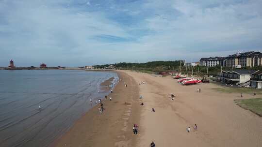 蓝色海洋大海沙滩夏日风景航