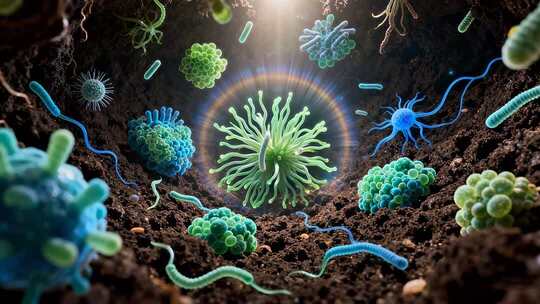 微观细菌细胞素材