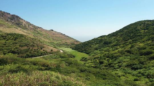 航拍福建嵛山岛自然风光