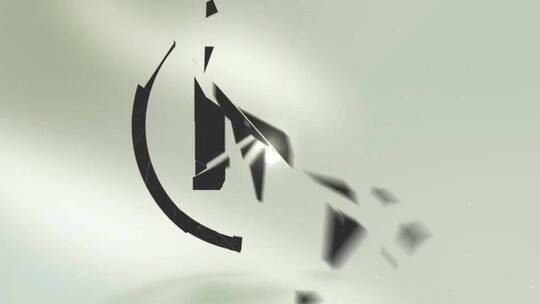 破碎感碎片组成logo企业组织公司标志标识展示AE模板