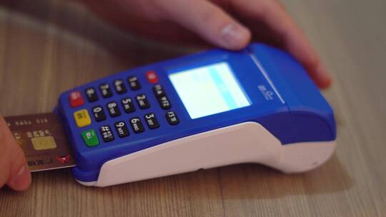 金融商业购物消费输密码刷卡支付视频素材模板下载