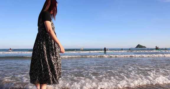 女性 亚洲女性 海边 沿海 大鹏半岛