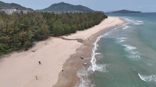 海南万宁日月湾和石梅湾航拍风光