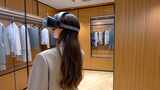 VR购物新体验 未来科技时尚购物虚拟试衣高清在线视频素材下载