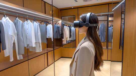 VR购物新体验 未来科技时尚购物虚拟试衣