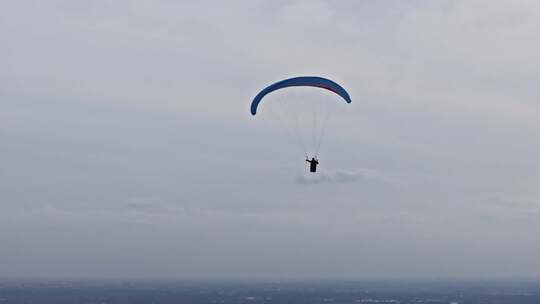 极限运动滑翔伞航拍素材