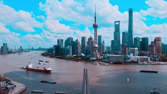 上海天际线航拍风光