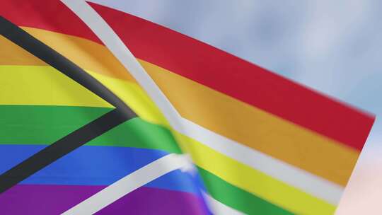 南非，骄傲，彩虹旗，国旗