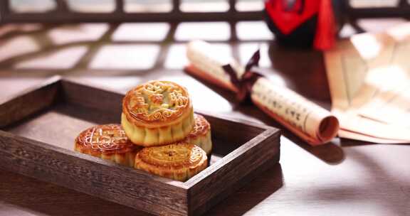 传统节日中秋节 月饼