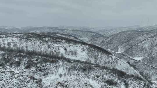 大雪封山，山舞银蛇