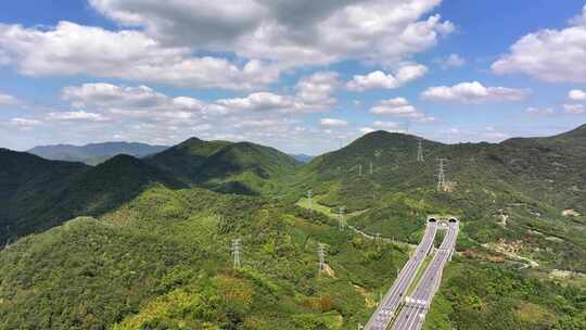 山区高速路 山区交通 第一视角延时