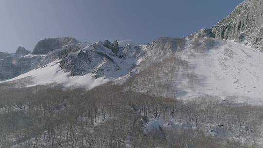 唯美大气震撼冬季长白山雪景航拍