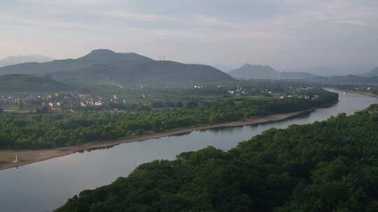 桂林山水漓江航拍空镜