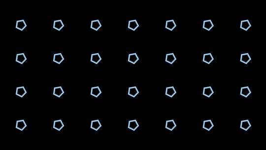 4K缤纷多彩动感视频五边形-循环
