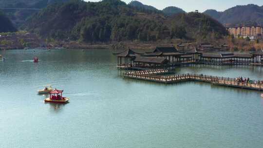 贵州都匀杉木湖景区航拍