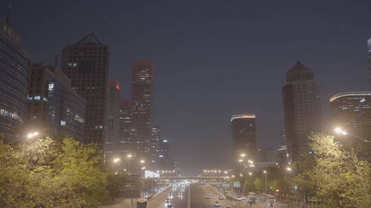 城市夜景 夜景车流