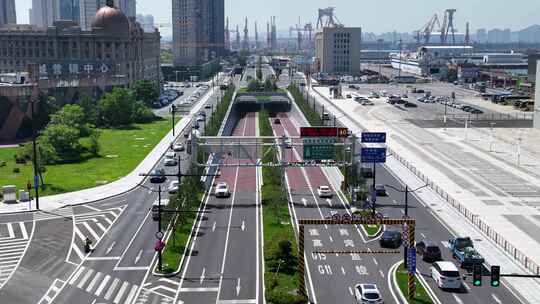 海底隧道 隧道航拍