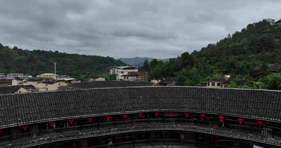 福建南靖田螺坑土楼航拍