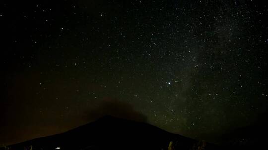 活火山夜间吸烟视频素材模板下载