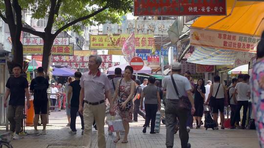 香港澳门城市街头人文视频