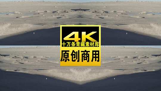 青海海西茫崖火星营地航拍4K视频高清在线视频素材下载