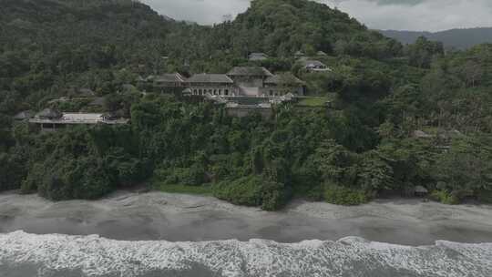 巴厘岛某轻奢高级酒店环境实拍航拍4K