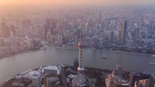 上海城市天际线夜景