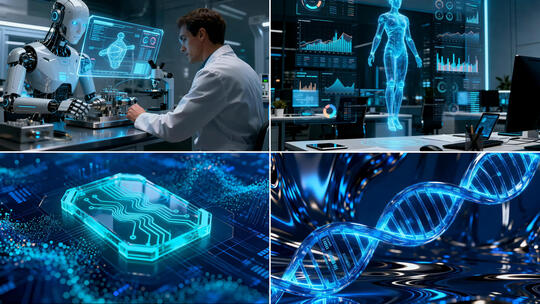 科技创新新质生产力应用芯片AI人工智能