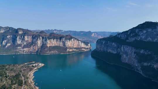 乌江百里画廊贵州毕节三岔河自然山水风光