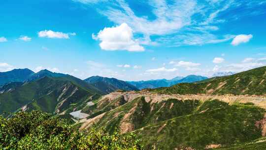 河西走廊祁连山延时摄影