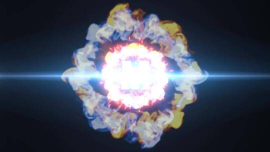 未来能源爆炸燃logo演绎AE模板