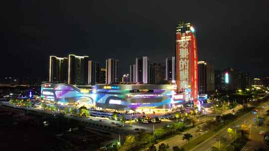环绕惠州印象城夜色大景