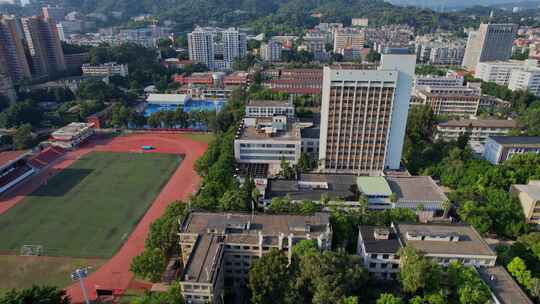 航拍福州大学至诚学院