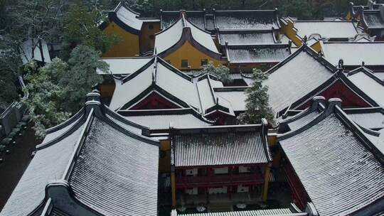 杭州西湖法镜寺雪景